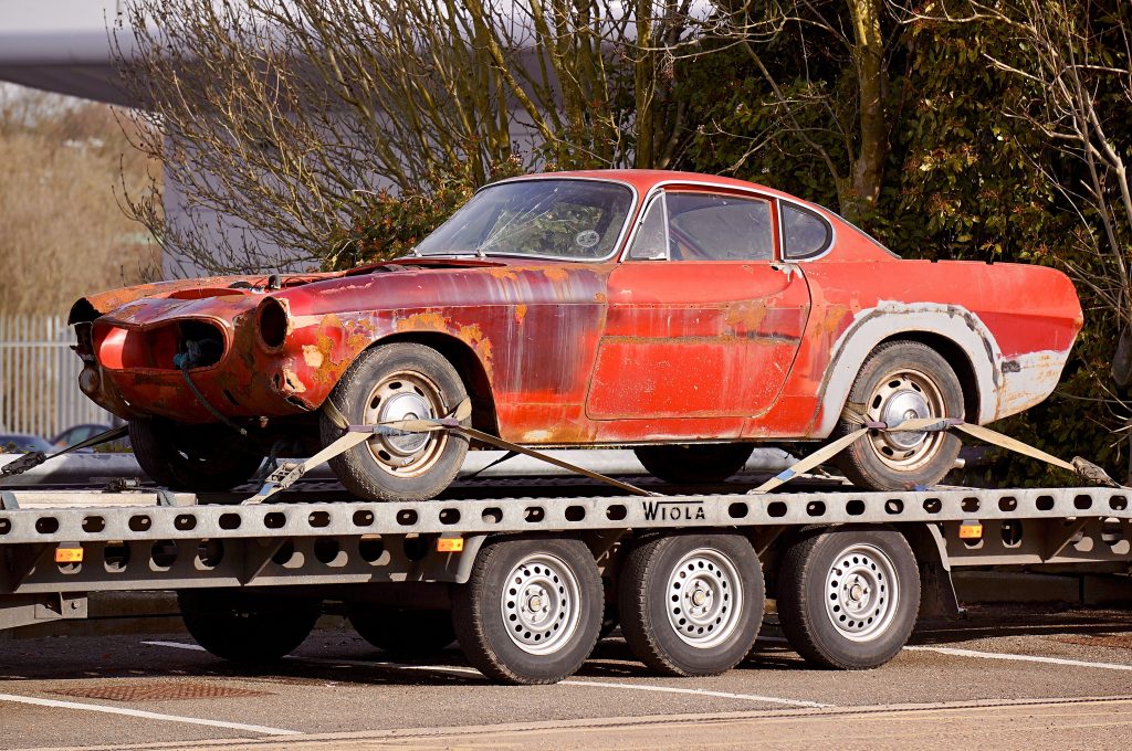 Classic Car on Trailer