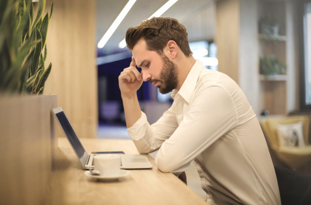 Guy Using Computer