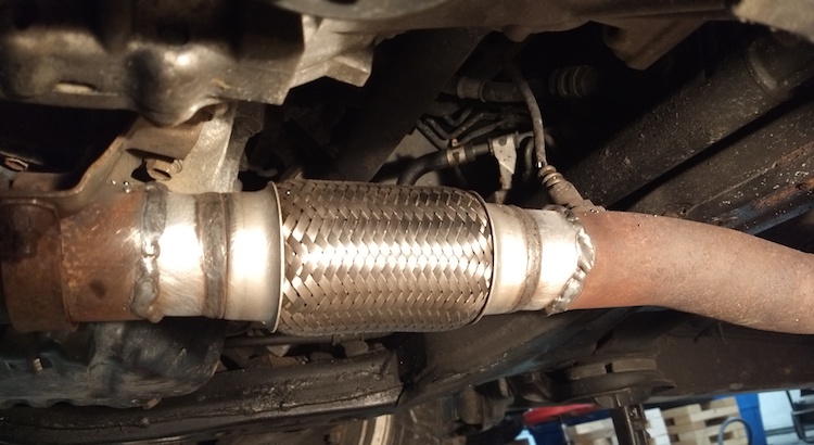 Flex Pipe Installed